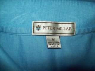 Millar Blue Cotton Polo Shirt Linville Golf Club Sz Medium M