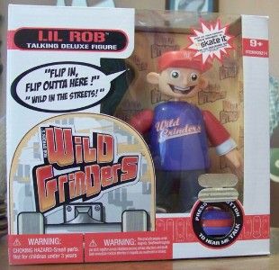 Wild Grinders Lil Rob Talking Figure w Nintendo DS Secret Code Brand