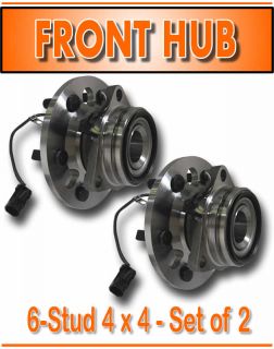 95 98 Chevy PU 4x4 6 Lug Front Wheel Hub Hubs Bearings