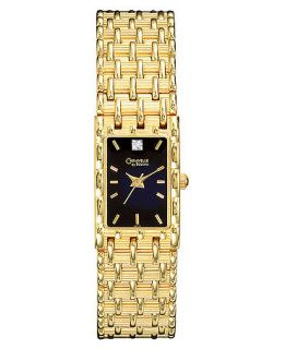 Caravelle by Bulova Watch, Womens Gold Tone Mixed Metal Bracelet
