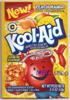 Kool Aid 10 Pouches Caffeine Free Unsweetened Soft Drink Mix Variety