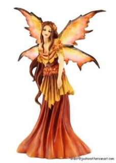 Amy Brown Autumn Queen Seasons Statue Fairy Figurine Faery Fall Red