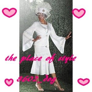 Womens Formal Church Plus Size 24 Linda Jacket Dress White New by