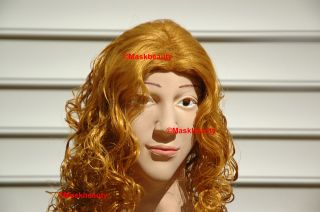 halloween disguise foam latex full head Female Maskbeauty Mask    Lisa
