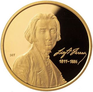 Hungary 50 000 Forint Liszt 2011 Piefort Proof