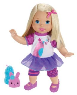 Features of Little Mommy Talk with Me Repeating Doll