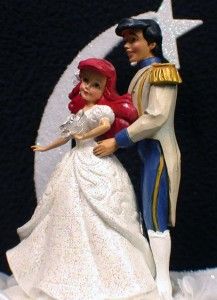 Little Mermaid Prince Disney Wedding Cake Topper Top 1