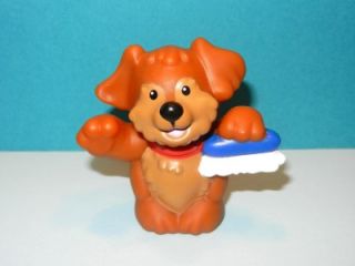 Fisher Price Little People Garage Car Wash Puppy Dog with Brush