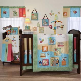 Hopscotch 4 Piece Baby Crib Bedding Set by Living Textiles Baby