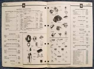 LUCAS NORTON Motorcycle Spare Parts List 71 LSS/102/71