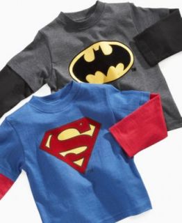 Warner Brothers Kids T Shirt, Little Boys Superhero Hangdown Tees