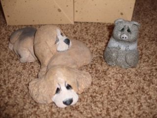 10 Hallmark Lou Rankins Little Creation Stone Critter Pig Bear Dog