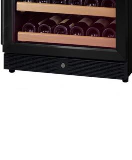 BR 51 Bottle Wine Cooler Refrigerator   Black Cabinet with Black Door