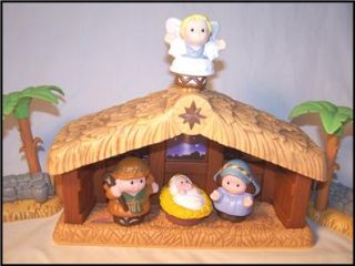 Fisher Price Little People Christmas Story Nativity Set Lights Sound