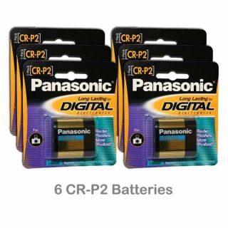 6X Panasonic CR P2 6V Photo Lithium Battery for Minolta Prod 20s Fast