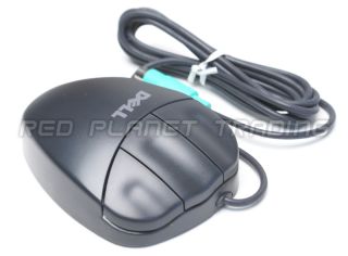 Genuine Dell/Logitech Black Ergonomic MouseMan PS/2 Ball Mouse