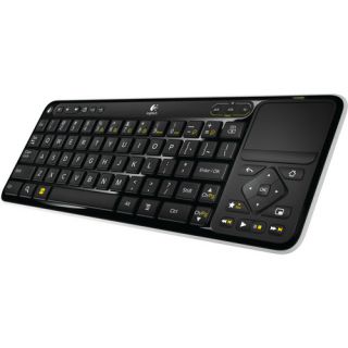 Logitech Compact Super Slim Keyboard with Touch Tap Mouse Pad 2 4 GHz