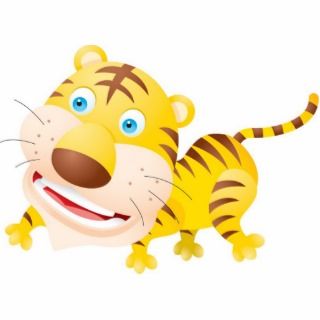Baby Tiger Photosculpture Photo Cut Outs