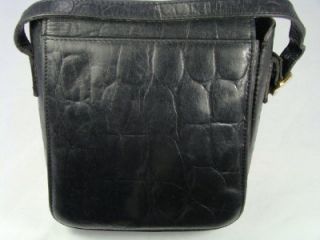 Russell Bromley Black Congo Print Leather Hand Bag