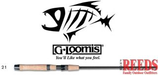 Loomis Classic Bass Spin Jig Rod 6 Medium Fast SJR722 IMX