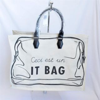 Longchamp Cream Canvas It Bag EW Tote Shopper Handbag Purse Bag New