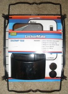 New Locker Mate 7 PC Kit Shelf Storage Cup Erase Board Marker Mirror 2