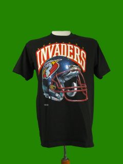 Vintage 90s Lockport Invaders Semi Pro Football T Shirt 1991 L