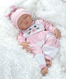 Lifelike Baby Doll Baby Cottontail 19 in Vinyl Weighted Body