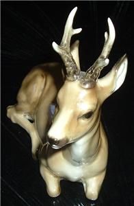 Lorenz Hutschenreuther Germany Vintage Sitting Stag Deer Porcelain