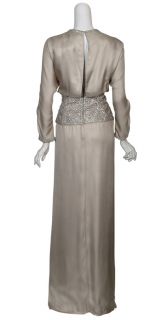 Lorena Sarbu Stunning Silk Bead Gown Dress $4290 12 New
