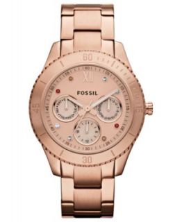 Fossil Watch, Womens Stella Rose Gold Tone Stainless Steel Bracelet
