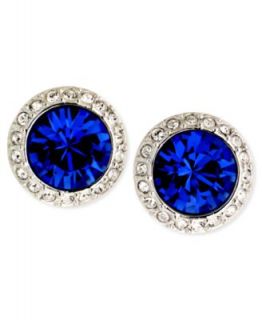 Givenchy Earrings, Imitation Rhodium Tone Crystal Stud Earrings