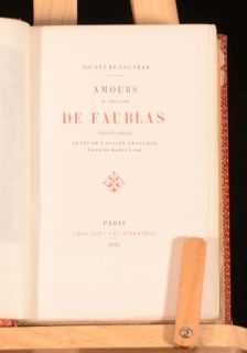 1884 4 Volumes Amours Du Chevalier de Faublas Louvet de Couvray