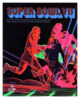 Super Bowl VII 1973 Miami Dolphins vs Washington Redskins Huge Poster