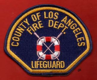Los Angeles California Fire Dept Lifeguard Patch