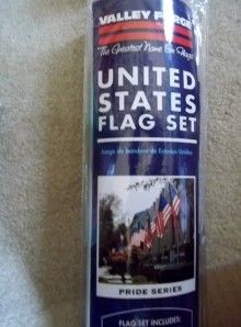Valley Forge 3 x5 U.S.Flag Set w/6 Pole Deck / Porch Mount~ Made in