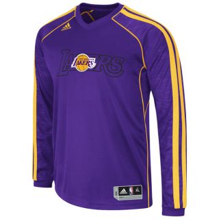 Los Angeles Lakers Adidas 2012 2013 Authentic on Court Long Sleeve