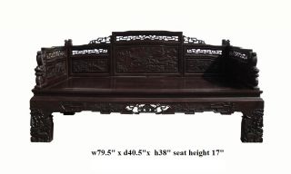 Vintage Chinese Rosewood Daybed Kang Bench VS271