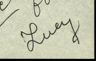 Lucille Ball Personal Love Letter Gary Morton Handwritten Signed