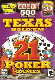 Lady Luck Texas HoldEm and Slots Plus 500 Poker PC New