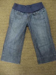 Lucky Brand Maternity Jeans Light Weight Denim Crop Rigid Medium Blue