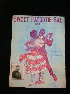 Sweet Patootie Sal Vintage 1919 Black Americana Sheet Music Great