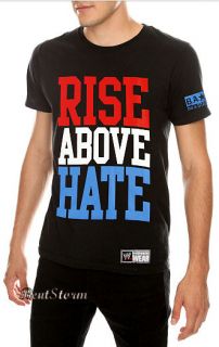 Rise Above Hate Wrestling T Shirt Tee Hustle Loyalty Respect S