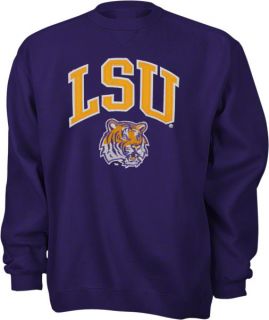 LSU Tigers Purple Tackle Twill Crewneck Sweatshirt