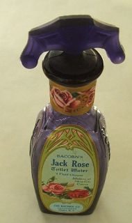 Exquisite Antique Jack Rose Deep Purple Perfume Bottle w Original