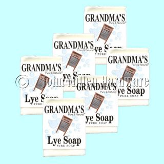 Bars Unscented Pure and Natural Grandmas Lye Soap