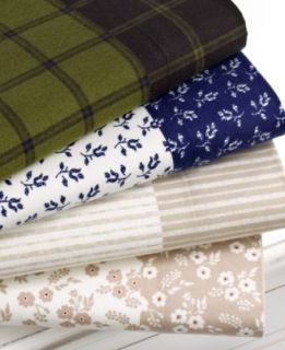 CLOSEOUT Martha Stewart Collection Bedding, Coordinating Flannel Full