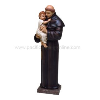 Catholic Priest Friar Infant Saint Anthony of Padua Statue Religious