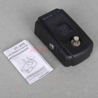 JOYO JT 305 Pedal Tuner for Guitar Bass Effect Pedal Bypass with Metal
