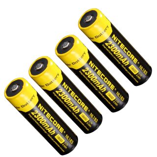 Nitecore 2450 Lumens LED Flashlight Tiny Monster w 4 Batteries Charger